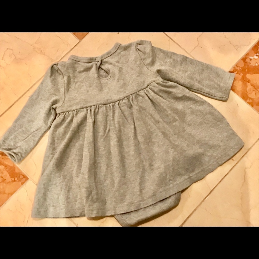 Baby dresses onesie/bodysuit by Primary - Gray